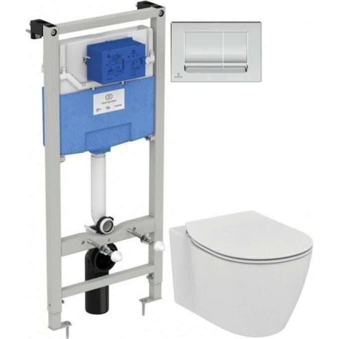 Комплект подвесной унитаз E047901 + E772401 + система инсталляции R020467 + R0108AA IDEAL STANDARD PROSYS CONNECT R0108AA E212701 Комплект подвесной унитаз E047901 + E772401 + система инсталляции R020467 + R0108AA IDEAL STANDARD PROSYS CONNECT R0108AA E212701